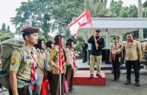 Buka Dianpinsat 2026 di Balaikota, 60 Pramuka Penegak Kota Bogor ‘Long March’ Menuju Lokasi Pembinaan