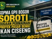 Kopma GPII Bogor Soroti Dugaan Permainan Proyek Pasar Benih Ikan Ciseeng