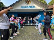 Minta Dukungan Semua Pihak, ASKI Kota Bogor Audiensi dan Olahraga Bersama di Mako PWI Kota Bogor