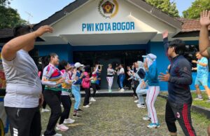 Minta Dukungan Semua Pihak, ASKI Kota Bogor Audiensi dan Olahraga Bersama di Mako PWI Kota Bogor