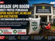 Brigade GPII Bogor Soroti Proyek Pengadaan Pupuk Hayati Rp7,46 Miliar dan Kultivator di Distanhorbun Kabupaten Bogor
