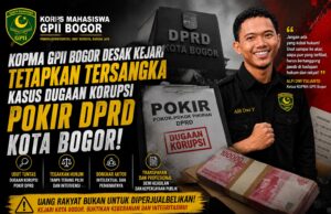 KOPMA GPII Bogor Desak Kejari Segera Tetapkan Tersangka Dugaan Korupsi Pokir DPRD Kota Bogor