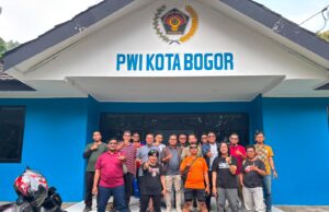 Silaturahmi ke Mako PWI Kota Bogor, Kang Andy Jualan Gagasan Ini Sebagai Modal Maju di Konferprov PWI Jabar