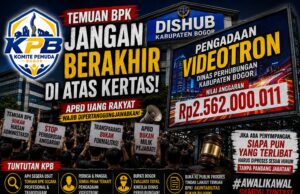 Temuan BPK di Dishub Kabupaten Bogor Rp2,56 Miliar Disorot, KPB Desak APH Segera Bertindak