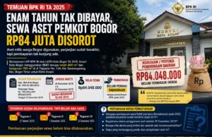 Enam Tahun Tak Dibayar, Sewa Aset Pemkot Bogor untuk Klinik Korpri Rp84 Juta Disorot BPK