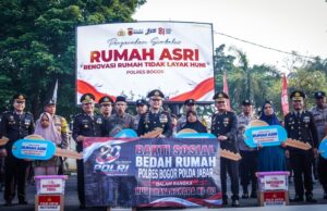 HUT ke-81 RI, Polres Bogor Serahkan Rumah Layak Huni kepada 8 Warga