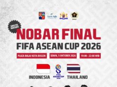 Dukung Garuda di Final FIFA ASEAN Cup 2026, Pemkot Bogor Gelar Nobar Gratis dan Siapkan Kantong Parkir