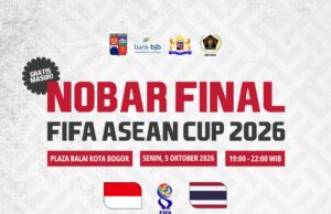 Dukung Garuda di Final FIFA ASEAN Cup 2026, Pemkot Bogor Gelar Nobar Gratis dan Siapkan Kantong Parkir