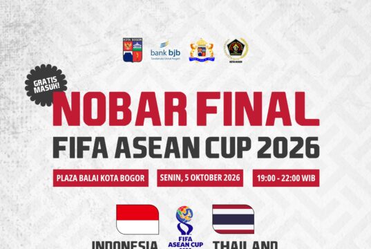 Dukung Garuda di Final FIFA ASEAN Cup 2026, Pemkot Bogor Gelar Nobar Gratis dan Siapkan Kantong Parkir