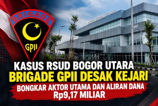Kasus RSUD Bogor Utara, Brigade GPII Desak Kejari Bongkar Aktor Utama dan Aliran Dana Rp9,17 Miliar